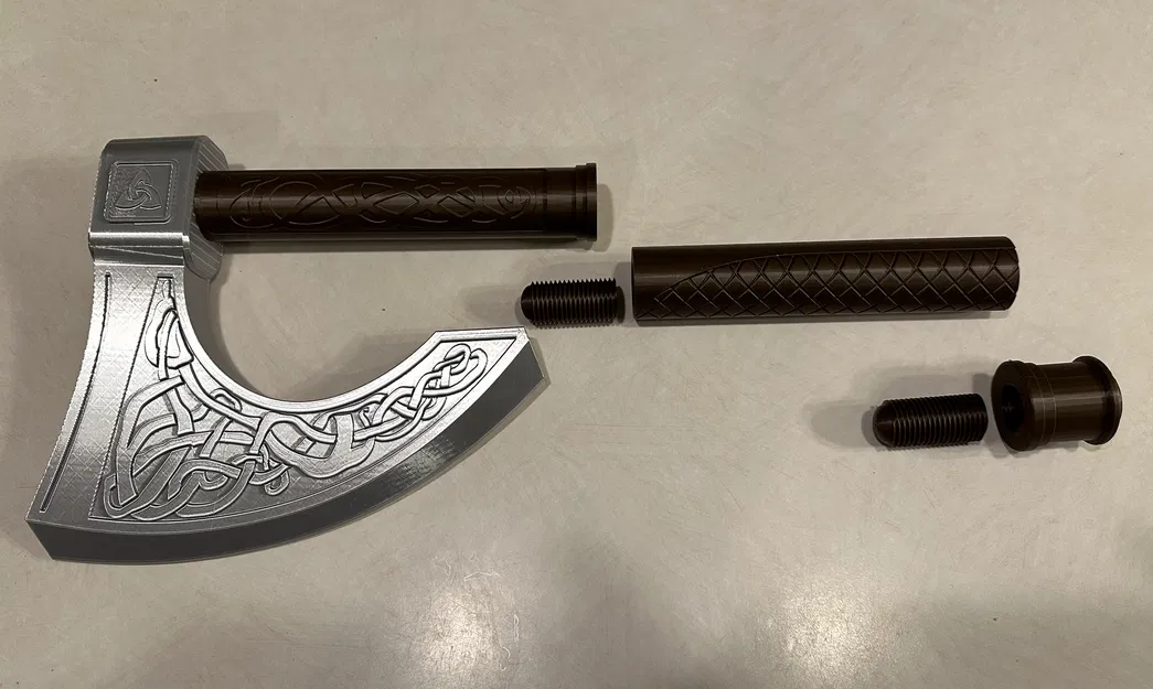 Rìu Viking Có Tay Cầm (Không Cần Keo) - Image 2