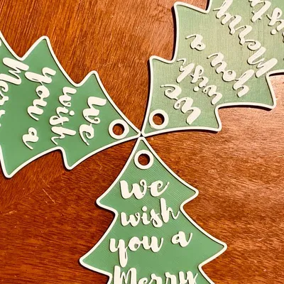 Cây Thông Noel Đa Sắc Vui Vẻ (Dài 10 cm)