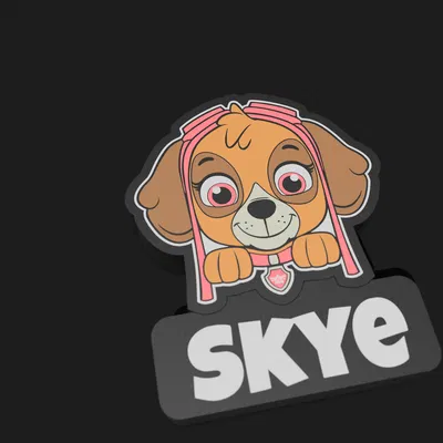 Đèn Ngủ Skye Phi Đội Bay Nhí 3D