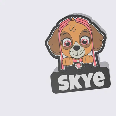Đèn Ngủ Skye Phi Đội Bay Nhí 3D