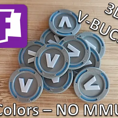 Tiền V-Bucks Fortnite - 3 màu - Không cần MMU/AMS