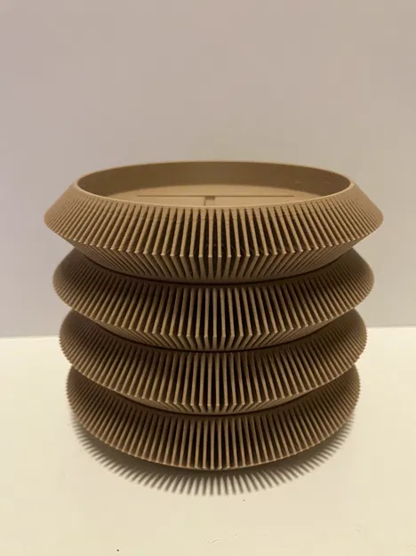 Bộ Đế Lót Ly Khắc Tên Hiện Đại Xếp Chồng - Image 1