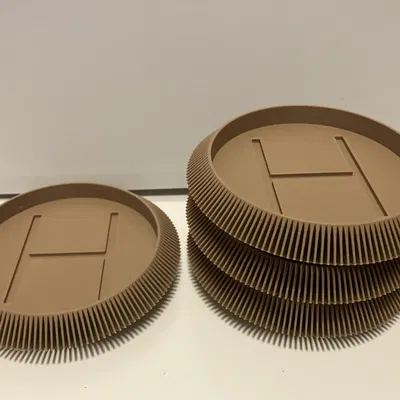 Bộ Đế Lót Ly Khắc Tên Hiện Đại Xếp Chồng