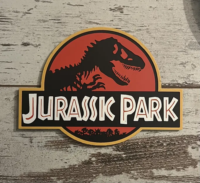 Logo Jurassic Park (fan art đổi màu theo lớp) - Image 1