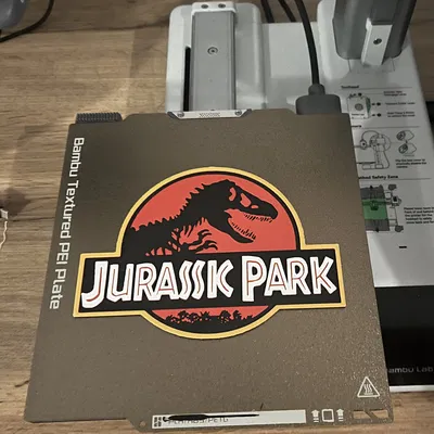 Logo Jurassic Park (fan art đổi màu theo lớp)