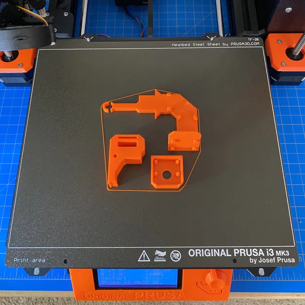 Giá đỡ Camera Pi Prusa MK3S (MK3S+) V2.1 Có Giảm Căng Cáp Trục X Tùy Chọn - Image 11