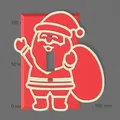 Ốp Công Tắc Đèn Ông Già Noel Dễ Thương Phát Sáng Trong Tối - Thumbnail 1
