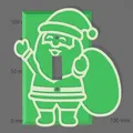 Ốp Công Tắc Đèn Ông Già Noel Dễ Thương Phát Sáng Trong Tối - Thumbnail 2