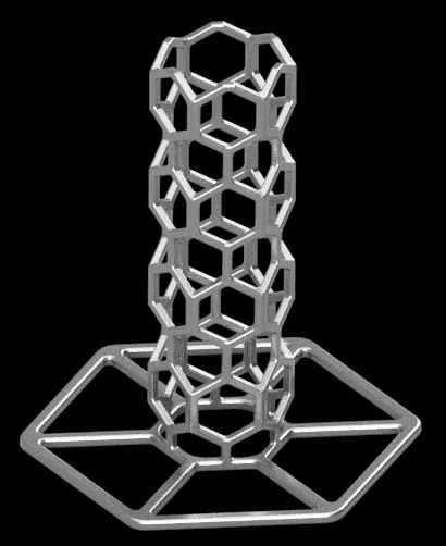 Cột Tổ Ong Lục Giác "Đựng Tiền" - Image 3