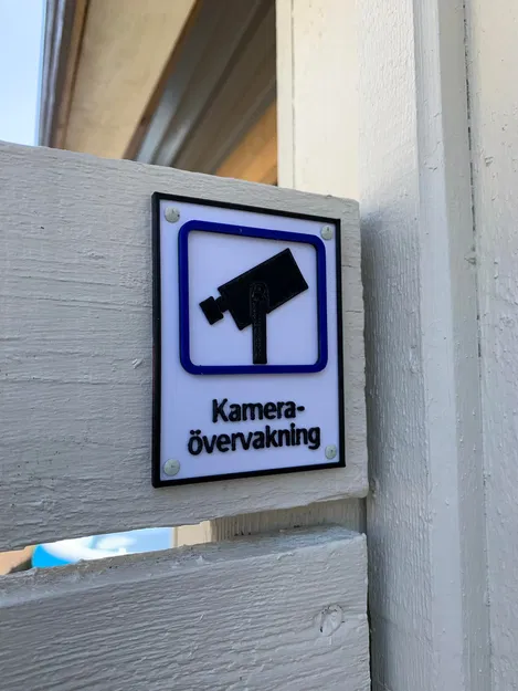 Biển Báo Camera Giám Sát Cho In Đa Sắc - Image 1