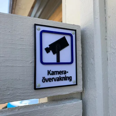 Biển Báo Camera Giám Sát Cho In Đa Sắc