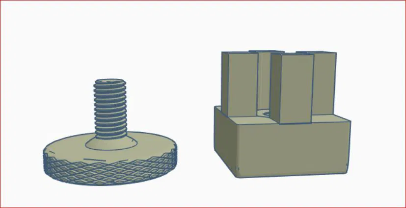 Chân đế điều chỉnh M8 cho Nhôm định hình 2020 / 3030 - Image 4