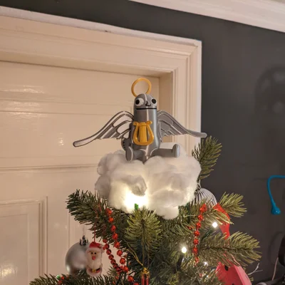 Chóp Cây Thông Noel Hình Dickbutt Thiên Thần