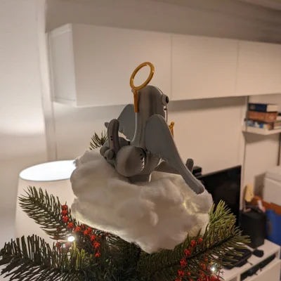 Chóp Cây Thông Noel Hình Dickbutt Thiên Thần