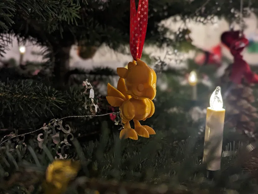 Móc Trang Trí Cây Thông Noel Chibi Chocobo - Image 1