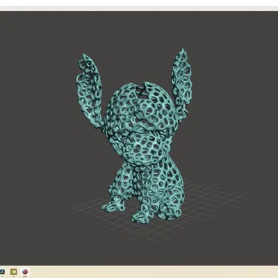 Heo đất Stitch voronoi