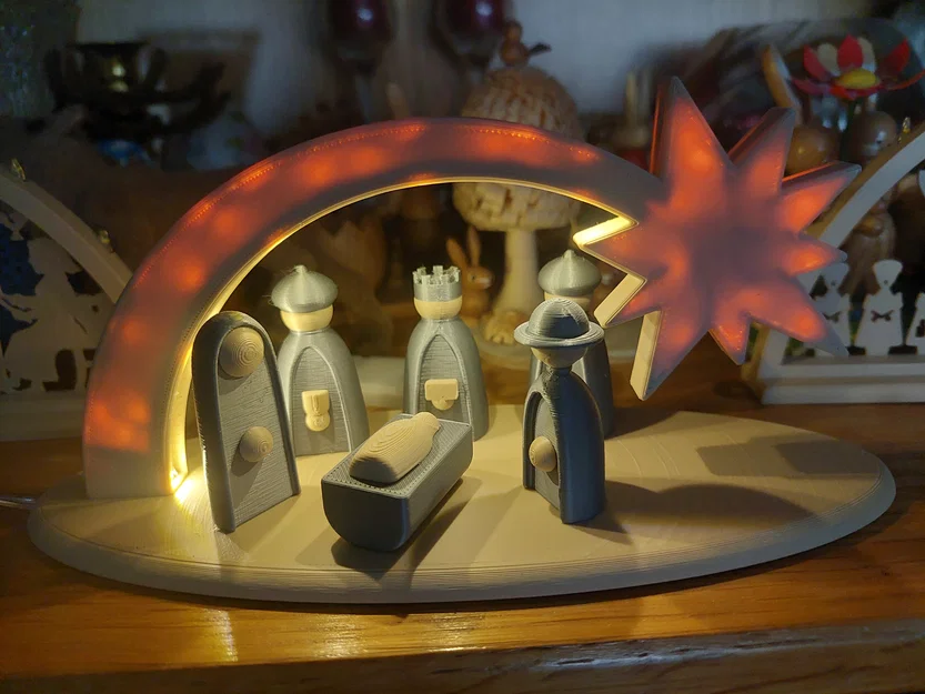 Chao den LED Hinh Sao - Khung Trang Tri Giang Sinh - Image 2