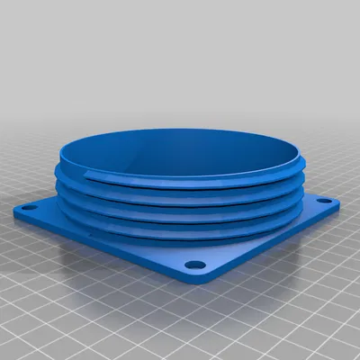 Adapter quạt 120mm sang ống gió 5 inch