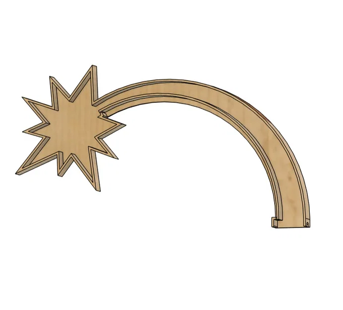 Chao den LED Hinh Sao - Khung Trang Tri Giang Sinh - Image 4