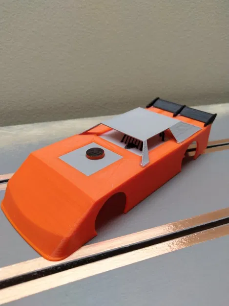 Thân xe và Khung gầm Xe Slot Car Dirt Late Model Tỷ lệ 1/32 - Image 1