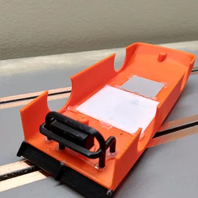 Thân xe và Khung gầm Xe Slot Car Dirt Late Model Tỷ lệ 1/32