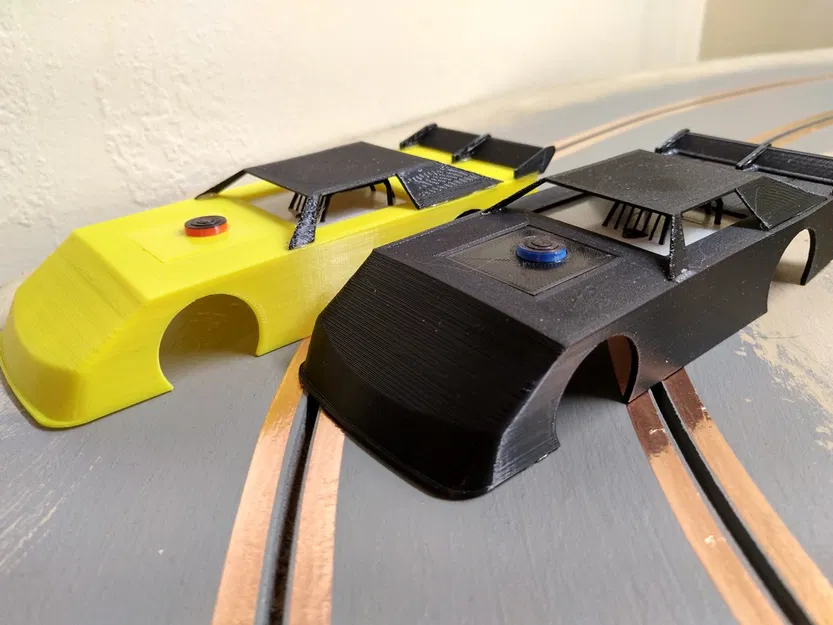 Thân xe và Khung gầm Xe Slot Car Dirt Late Model Tỷ lệ 1/32 - Image 3