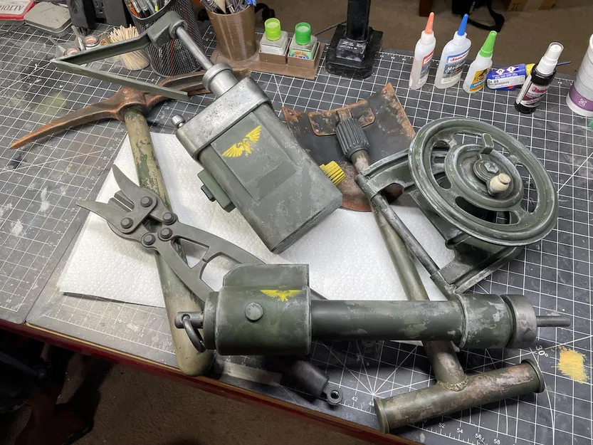 Mô hình Đạo cụ Tỷ lệ thật Bộ Kỹ Sư Chiến Tranh Krieg - Image 1