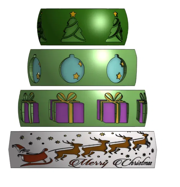 Móc Trang Trí Cây Thông Noel Kiểu Fidget Spinner - Image 2