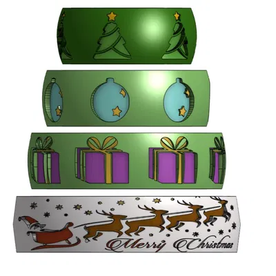 Móc Trang Trí Cây Thông Noel Kiểu Fidget Spinner