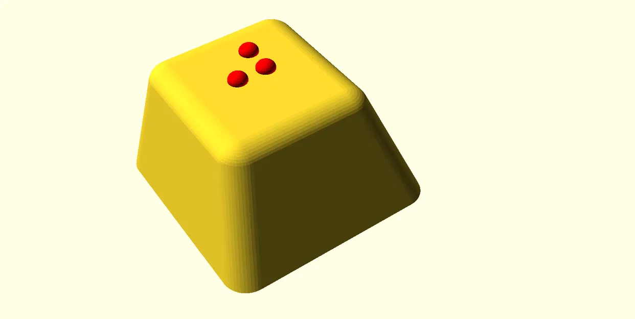 Bàn phím Braille Tham số [Keycap Cherry MX] - Image 2