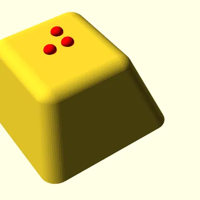 Bàn phím Braille Tham số [Keycap Cherry MX]