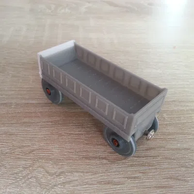 Vagon Hàng Bằng Gỗ Cho Đường Ray Xe Lửa