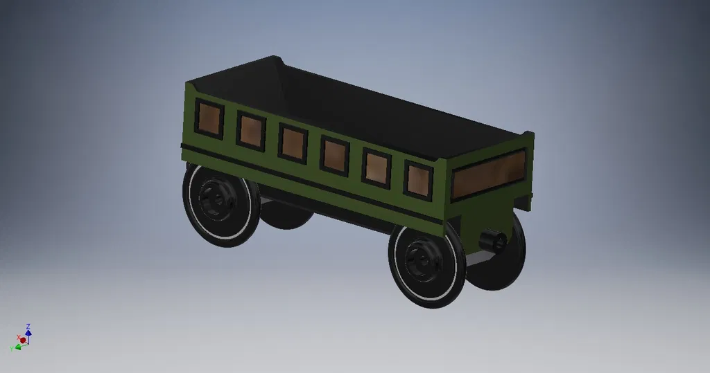 Vagon Hàng Bằng Gỗ Cho Đường Ray Xe Lửa - Image 4