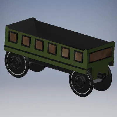 Vagon Hàng Bằng Gỗ Cho Đường Ray Xe Lửa