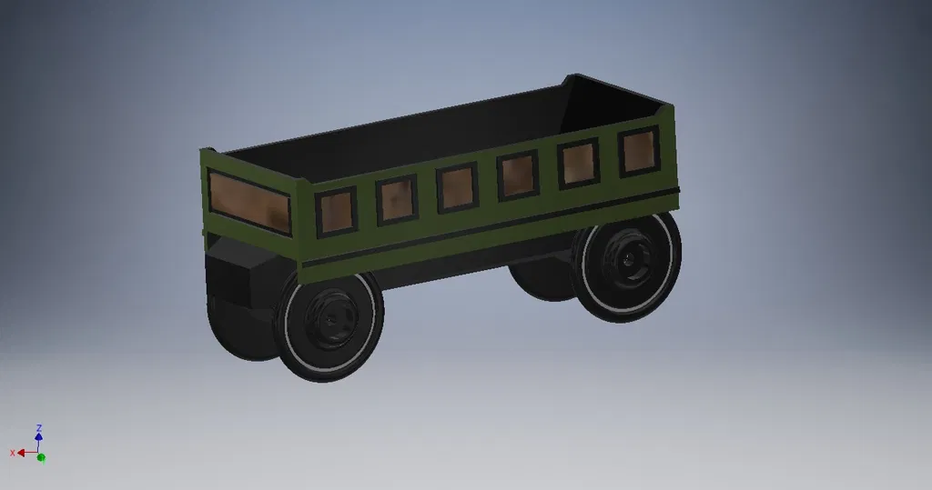 Vagon Hàng Bằng Gỗ Cho Đường Ray Xe Lửa - Image 5