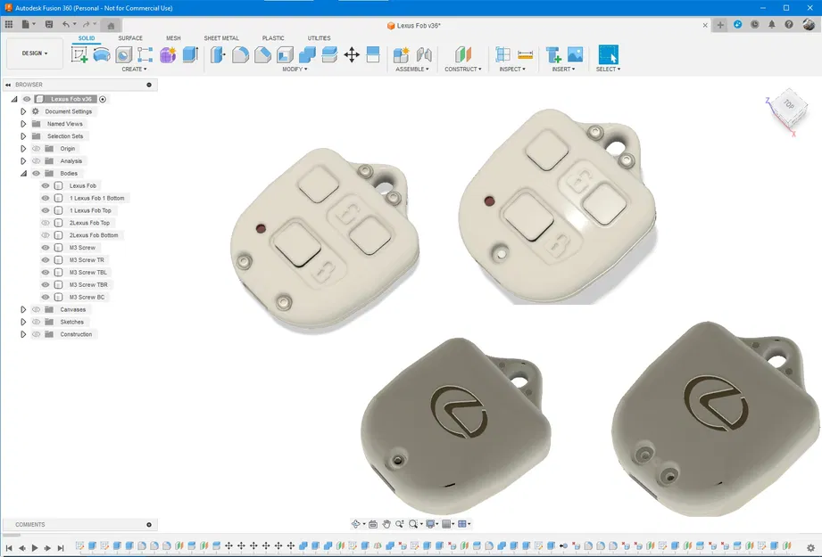 Vỏ Chìa Khóa Xe Lexus ES300 Đời 2003 - Image 1