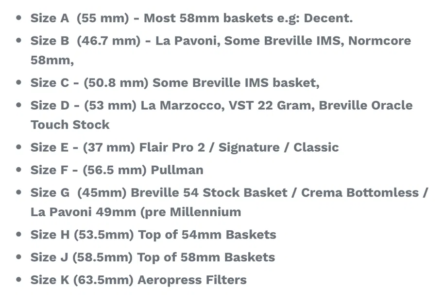 Dụng cụ cắt lọc giấy Espresso (nhiều đường kính) - Image 8