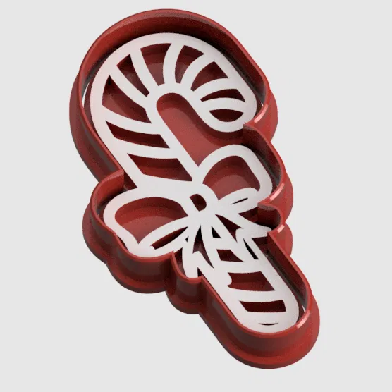 Khuôn Cắt Bánh Quy Kẹo Mút Hình Gậy Giáng Sinh - Image 1