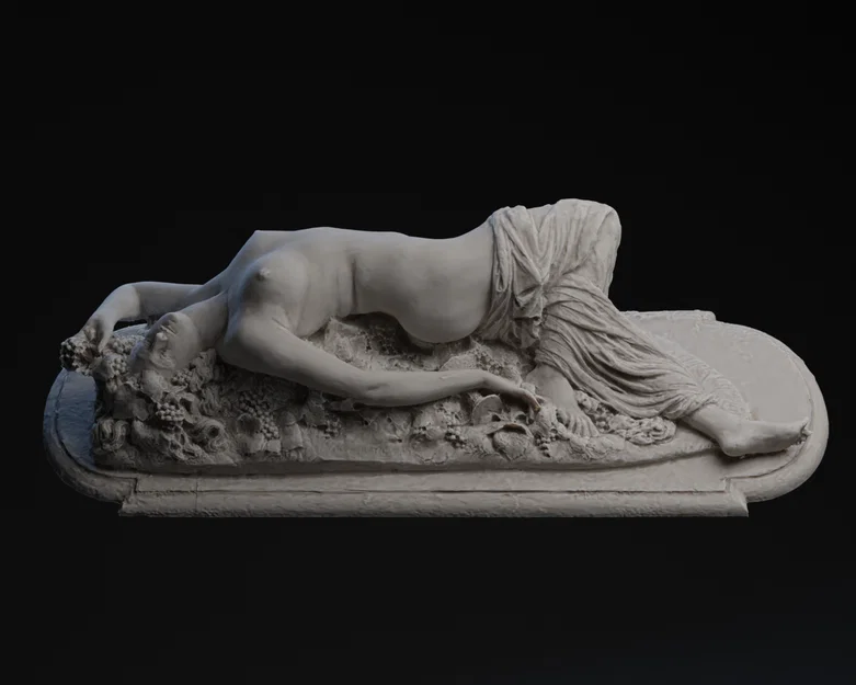 Tượng Bacchante couchée - Petit Palais, Paris - Image 1