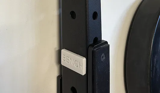 Bảng Nam Châm Đánh Dấu Vị Trí Bench, Curl, Squat Cho Rack Tạ - Image 2