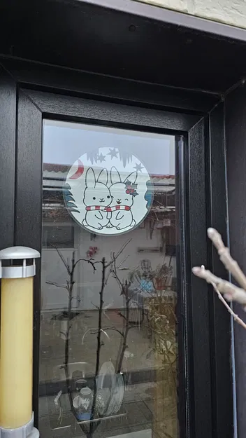 Mô hình Thỏ Tuyết (Schneehasen) - Trang Trí Giáng Sinh - Image 3