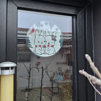 Mô hình Thỏ Tuyết (Schneehasen) - Trang Trí Giáng Sinh