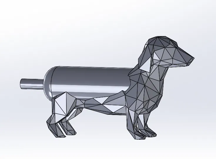 Giá Đỡ Rượu Hình Chó Dachshund Siêu Ngộ Nghĩnh - Image 1