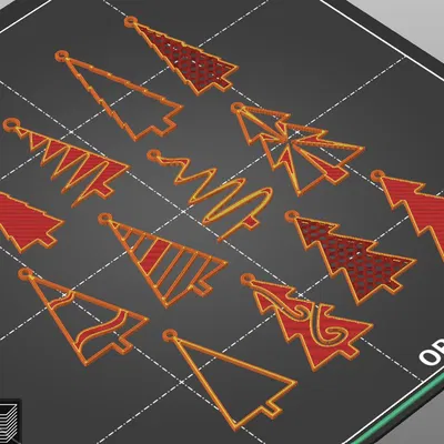 Tuyển Tập Mini Cây Thông Noel Treo (12 mẫu dễ in)