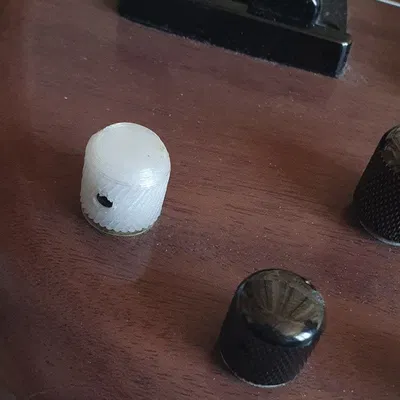 Núm Vặn Chiết Áp Mini Kiểu Guitar Cho Trục Trơn 6mm