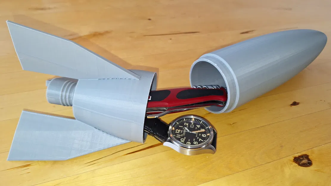 Hộp Quà Hình Tên Lửa (Có Đèn Tealight) - Image 1