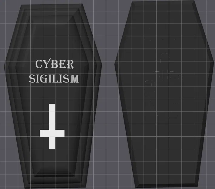 Hộp Quan Tài "F*CK You" Phong Cách Cyber Sigilism - Image 2