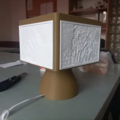 Đèn Litophane In 3D (Dùng Cho Bóng E14)