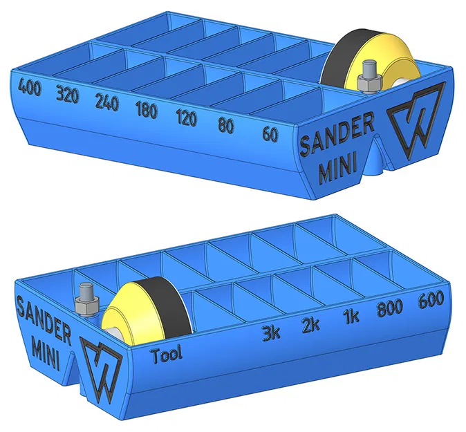 Hộp Đựng Mini Máy Chà Nhám | Kệ/Hộp Lưu Trữ Đĩa Mài - Image 1