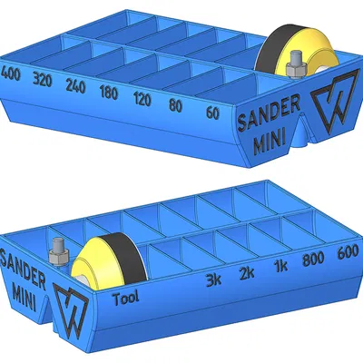 Hộp Đựng Mini Máy Chà Nhám | Kệ/Hộp Lưu Trữ Đĩa Mài